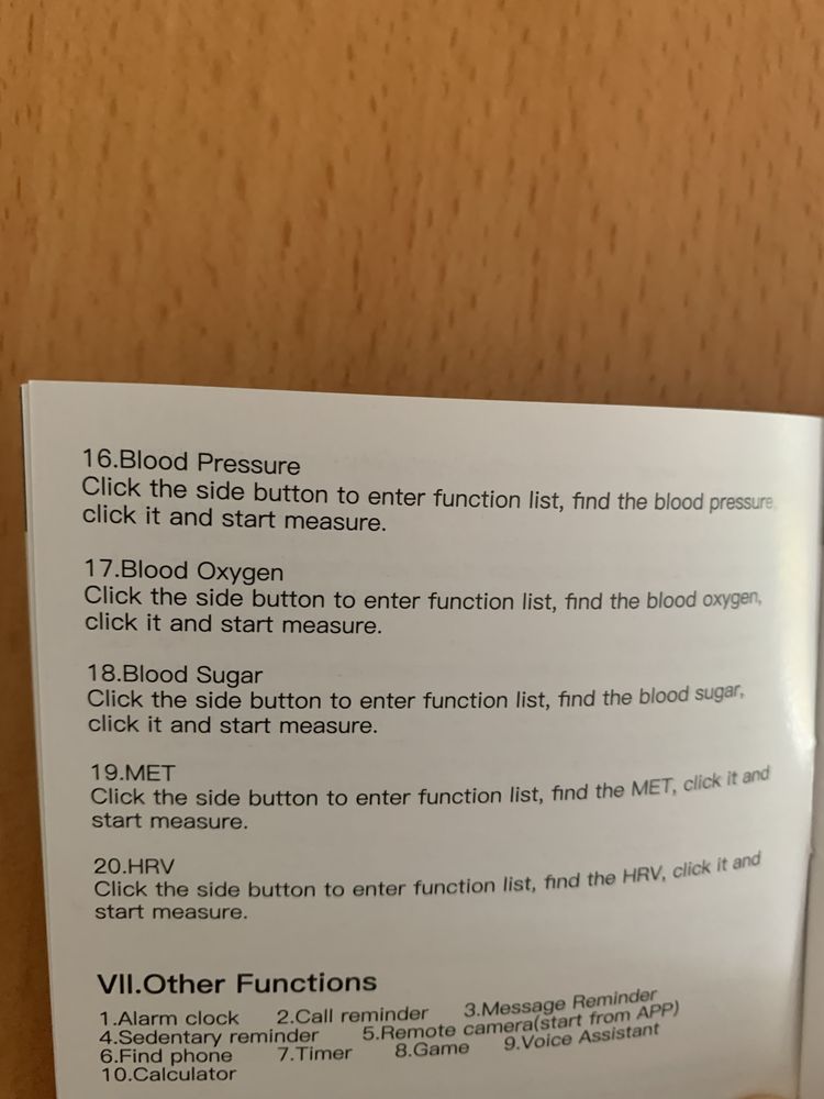 Smart watch do mierzenia pomiaru cukru, krwi - reszta funkcji w opisie