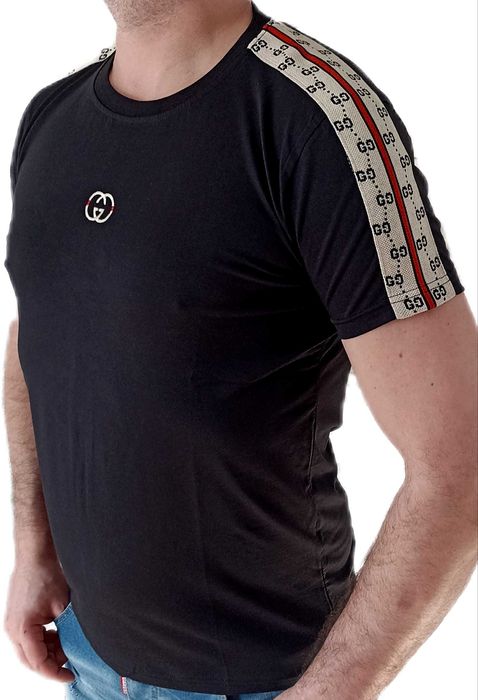 GUCCI T-shirt Koszulka Czarna ROZ.XL,