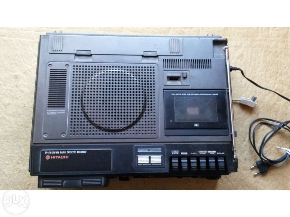 Tv-fm/sw/mw radio cassette recorder