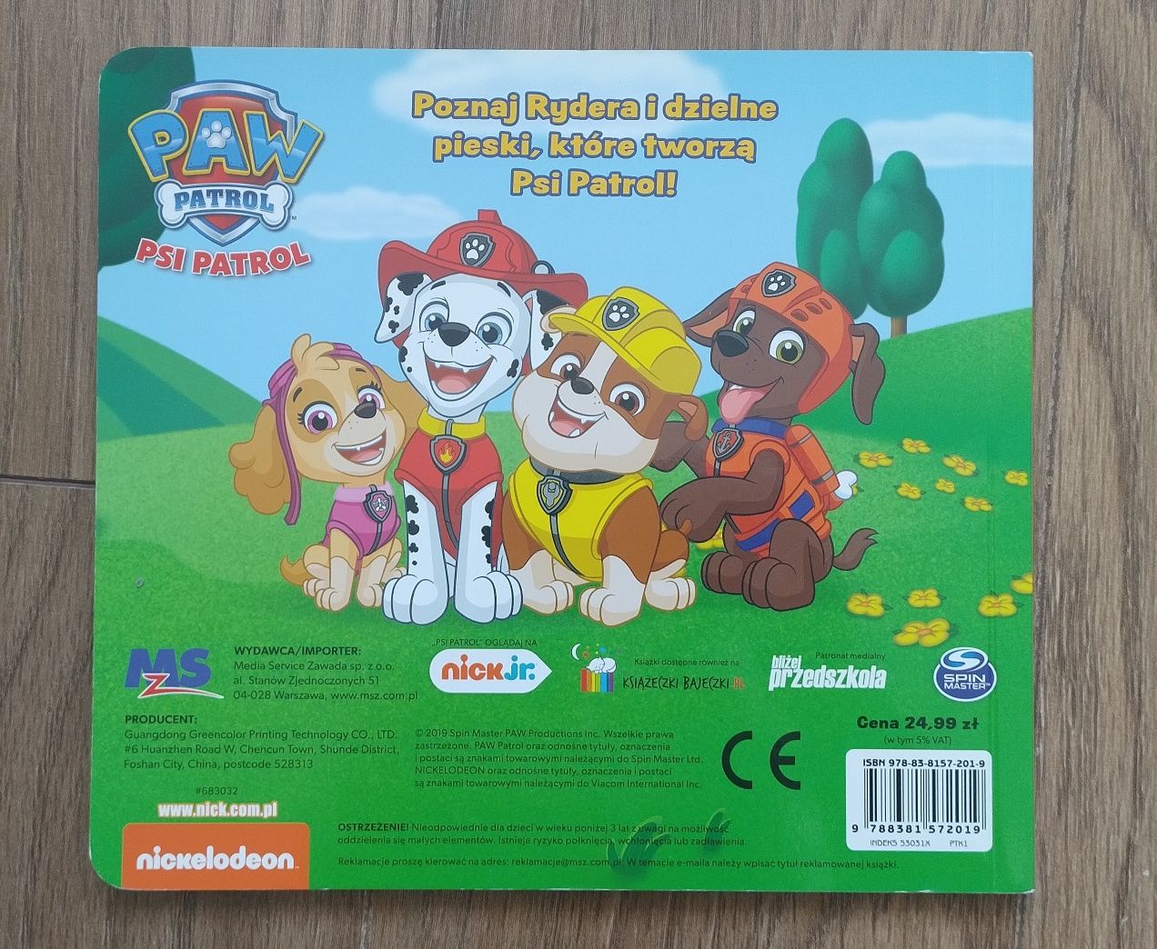 Psi patrol przyjaciele z zatoki przygód książka dla dzieci