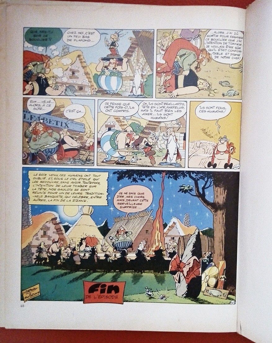 Livro Astérix, La Zizanie, edição francesa 1970