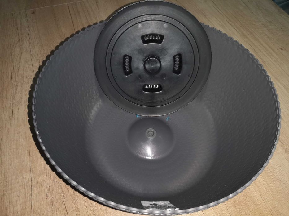 Donica plastikowa duża z wkładem drenażowym szara średnica 30 cm