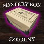 Mystery box z rzeczami do szkoły