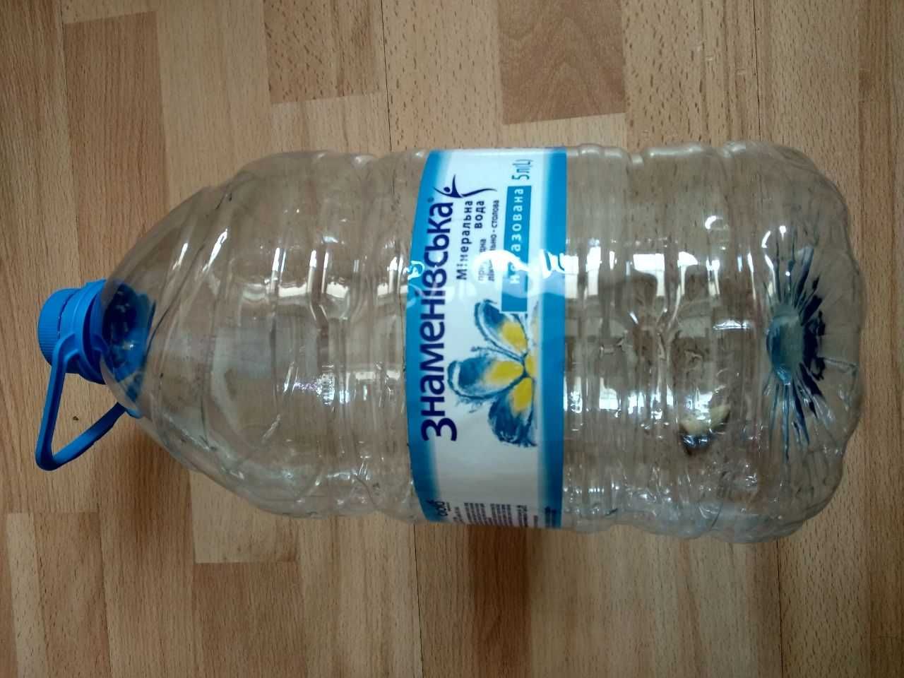 Пляшка 5 л з-під чистої води пуста тара Бутилка 6 л баклажка ПЕТ 5 л