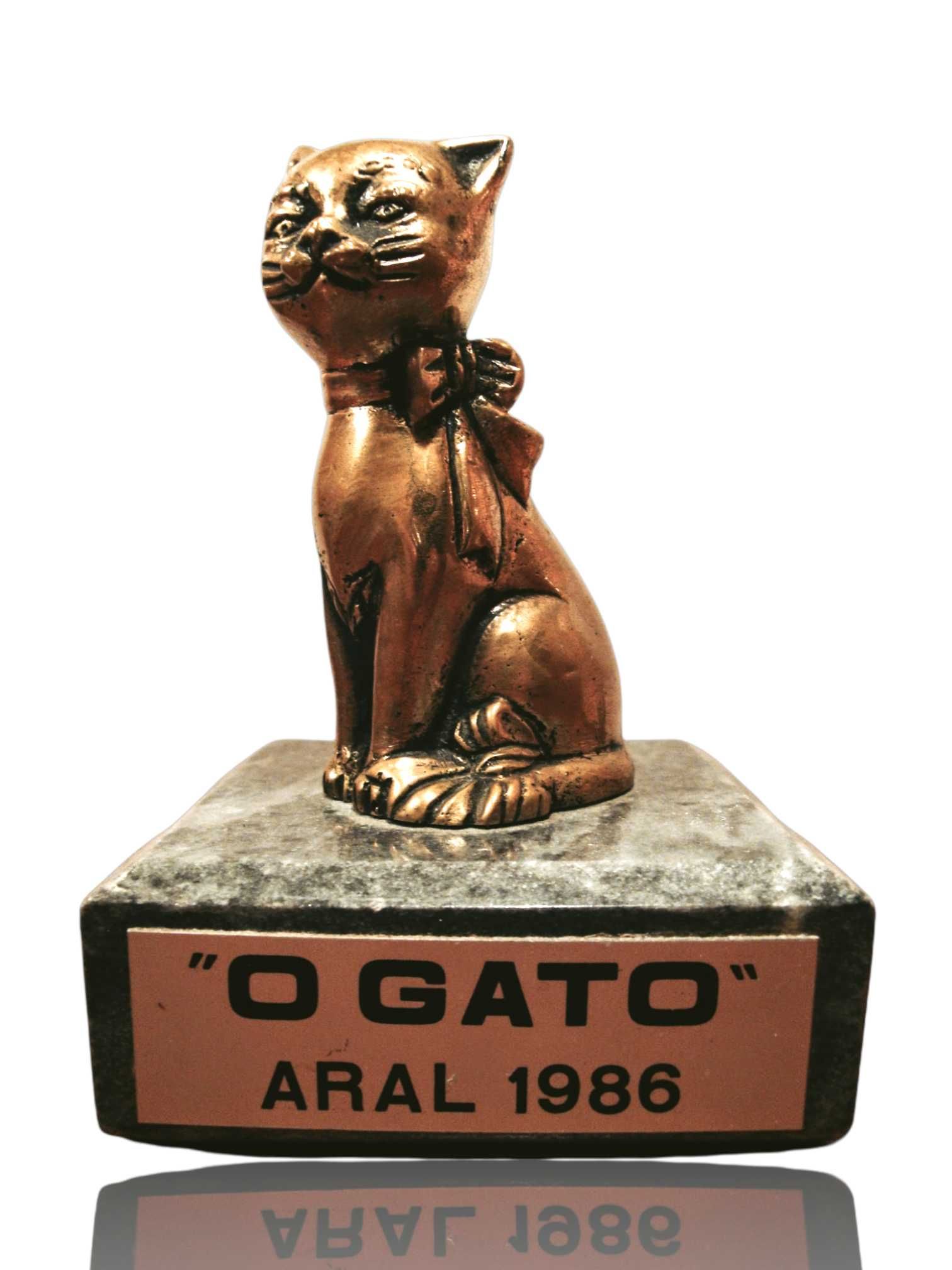 Estatueta Representativa da Peça de Teatro "O Gato" - ARAL 1986