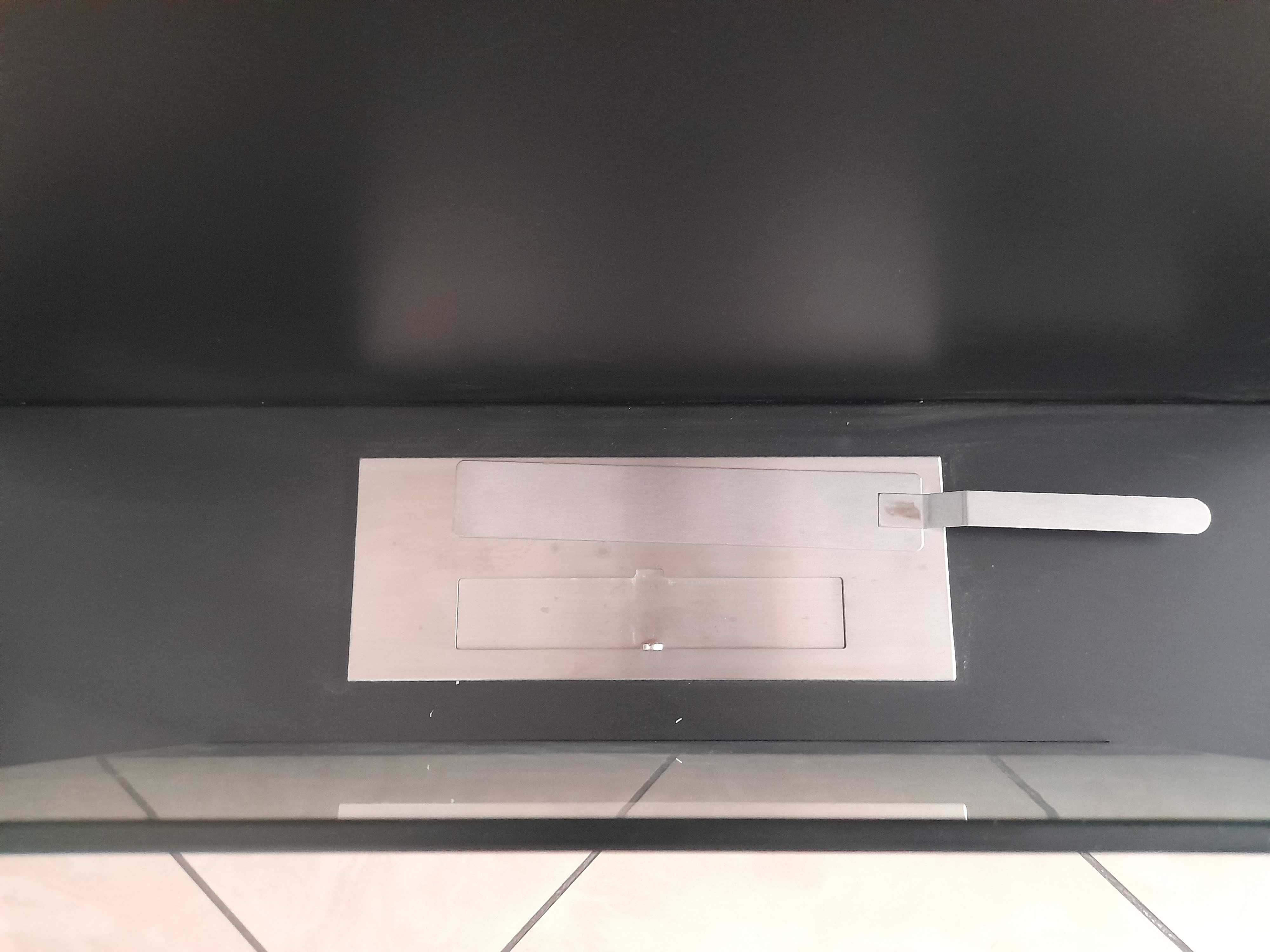 Biokominek wiszący 90x50x23 cm Czarny strukturalny mat