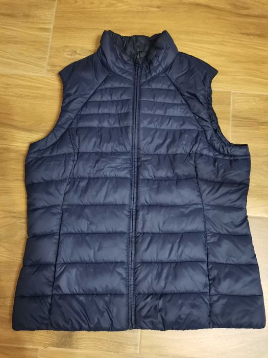 Bezrękawnik puchowy/kamizelka damska 4F granatowy-jak nowy (38/40 M/L)