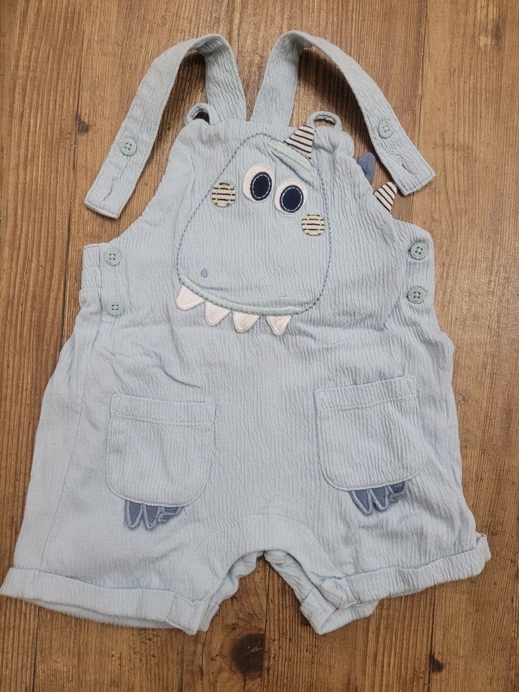 Rewelacyjne ogrodniczki 3 - 6 m dino rozm. 62 - 68
