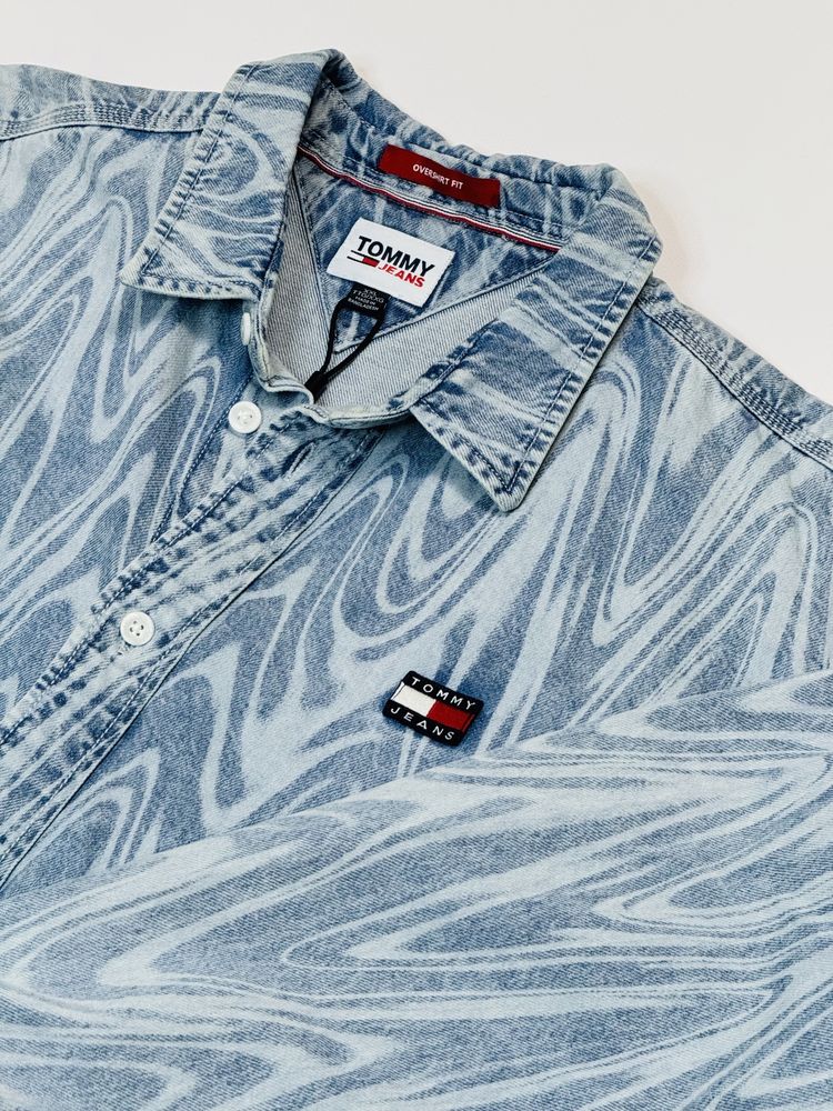 Новая мужская оригинальная джинсовая рубашка Tommy Hilfiger Jeans xxl