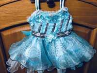 Платье шикарное нарядное для маленькой принцессы новое 6-9 мес.