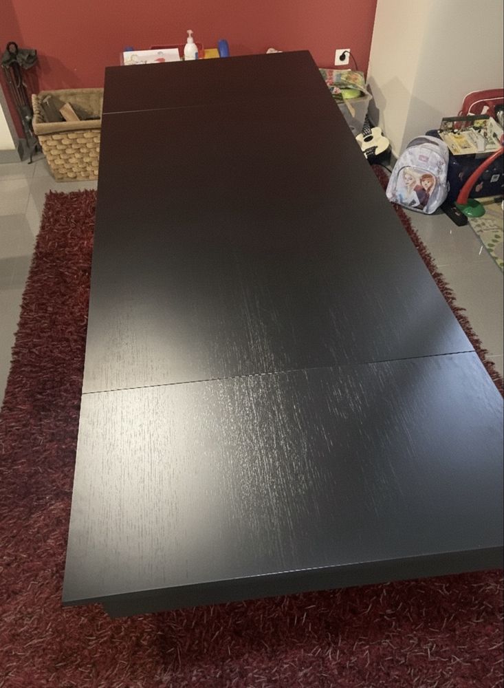 Mesa de Sala Moderna Extensível – 90x140 cm (230 cm aberta)