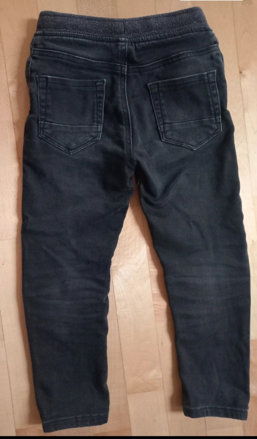 TU spodnie jeansy joggersy grafitowe 3-4 lata 98-104cm