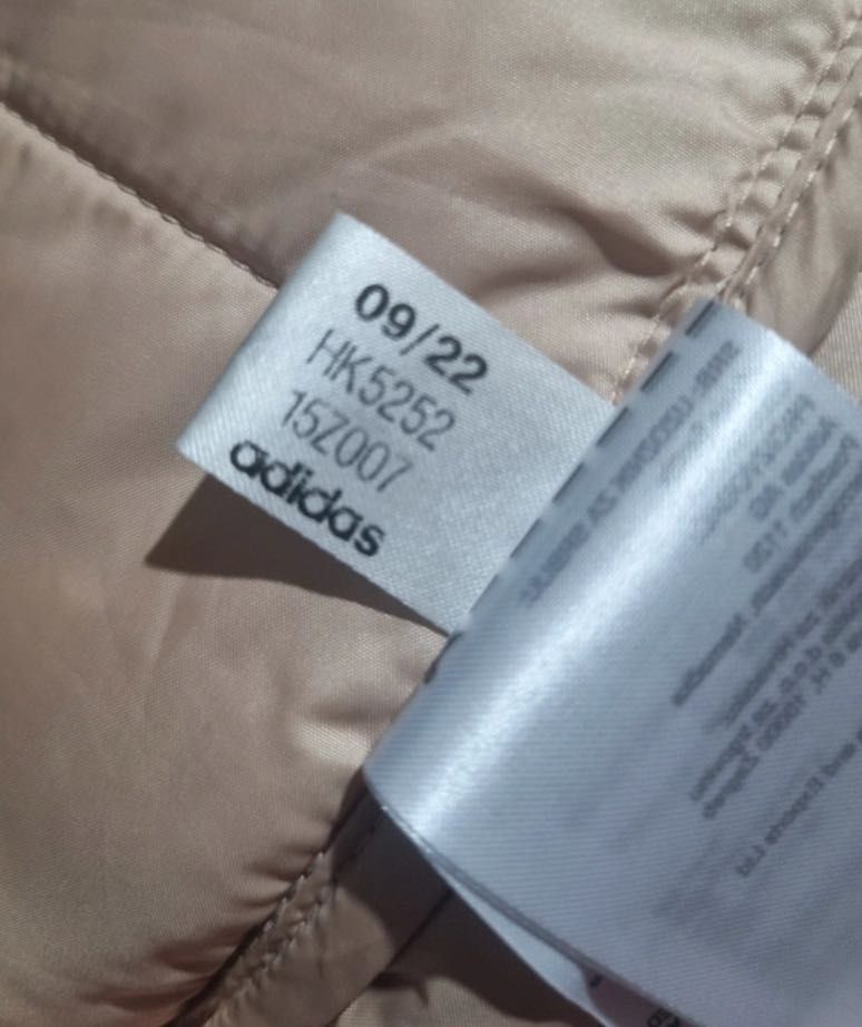 Puchowa adidas płaszcz, kurtka Hooded Premium Long z kapturem 40 42