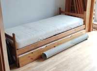 Łóżko drewniane 200*90 materac 80cm