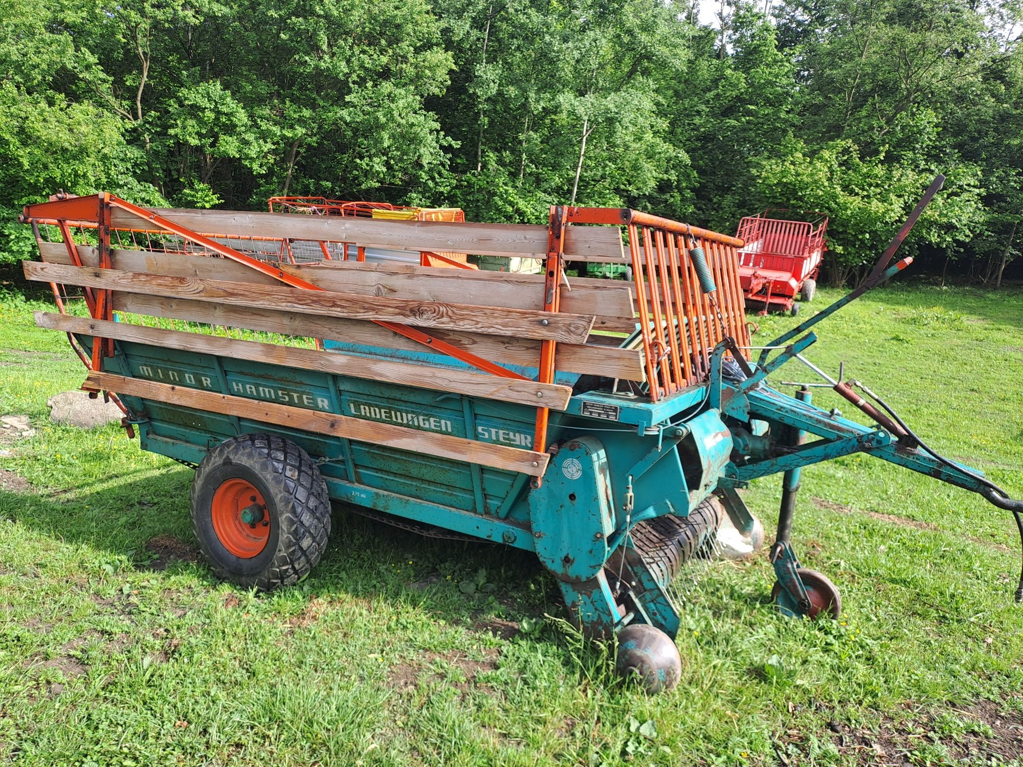 Przyczepa samozbierająca steyr 12 Pottinger gruber