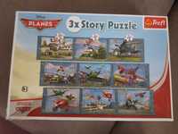 3 x Story Puzzle, Samoloty, Trefl, 4+