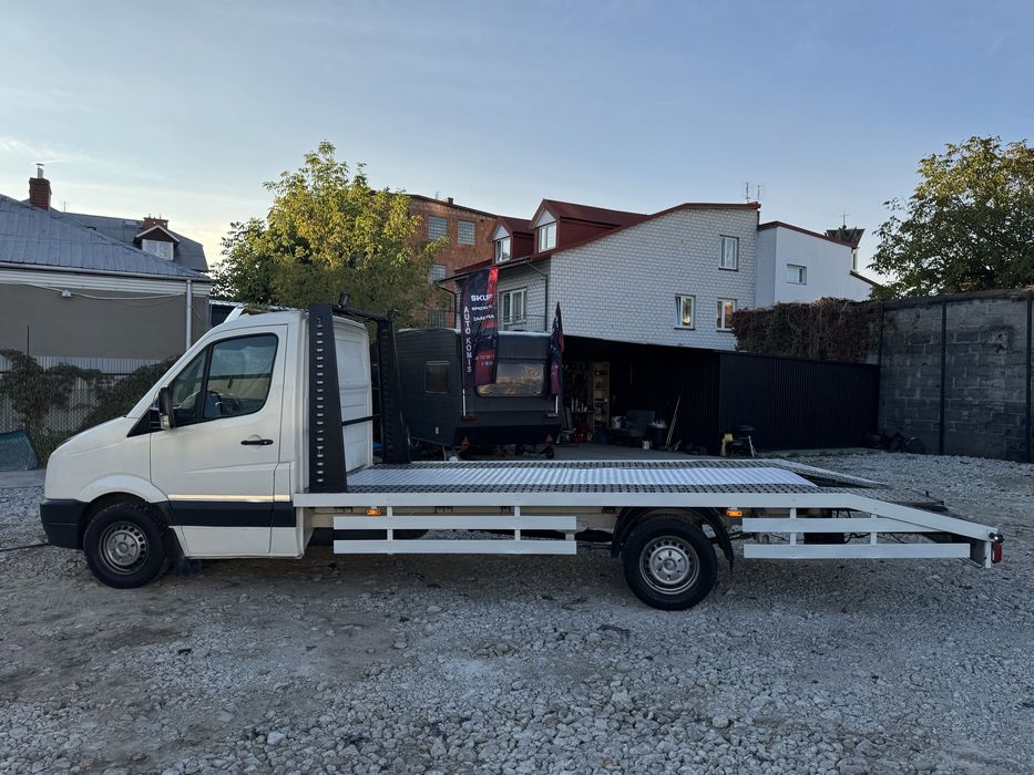 Volkswagen Crafter Laweta 2.5 diesel/doinwestowana/sala rama/faktyra