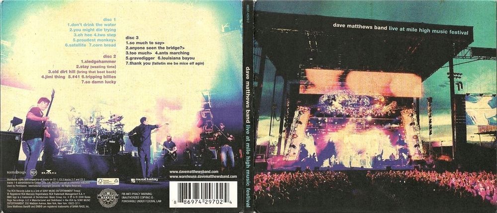 DAVE MATTHEWS BAND - Live At Mile High Music Festival 3CD [USA]