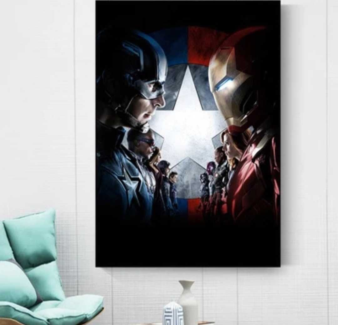 Obraz/plakat kolekcjonerski Marvel Avengers 60x90 wodoodporny!