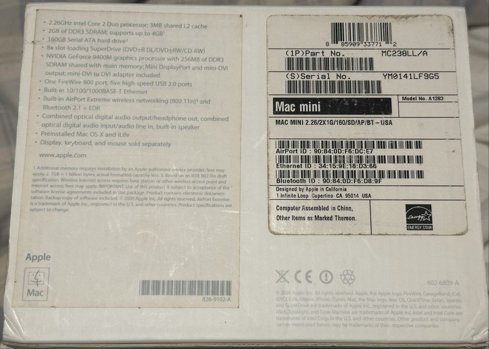 Mac Mini Late 2009