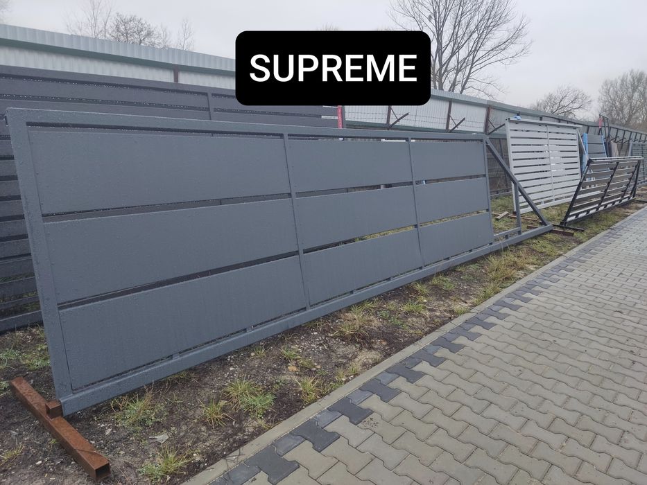 Brama przesuwna panelowa 5m, prześwit 4cm, ocynk ogniowy+RAL, inne