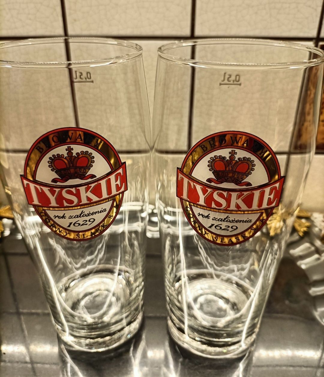 Szklanki TYSKIE kolekcjonerskie