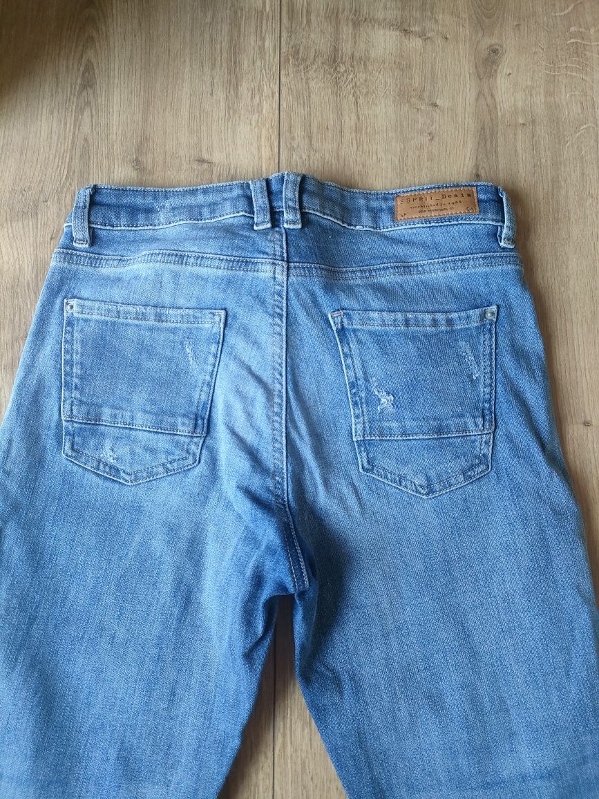 Esprit spodnie damskie jeansy 28W30L rurki