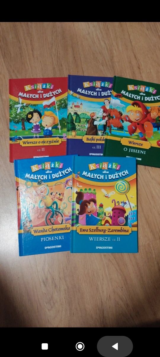 Pięć książek dla dzieci seria Książki dla małych i dużych