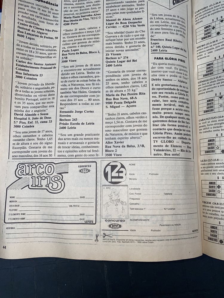 Revista Nova Gente 1986