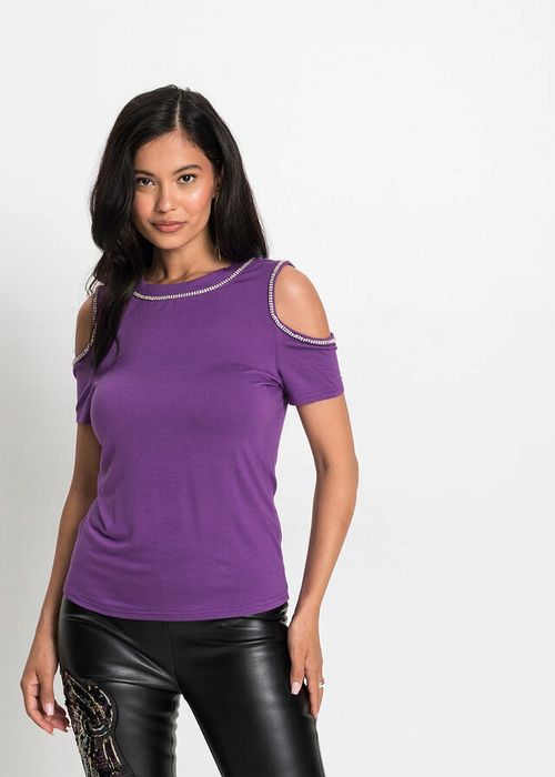 B.P.C bluzka odkryte ramiona cyrkonie r.36/38