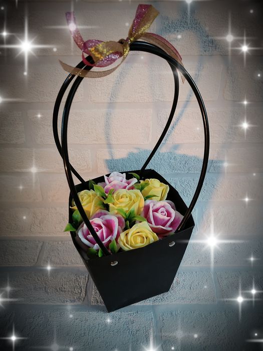 Flowerbox mydlane kwiaty