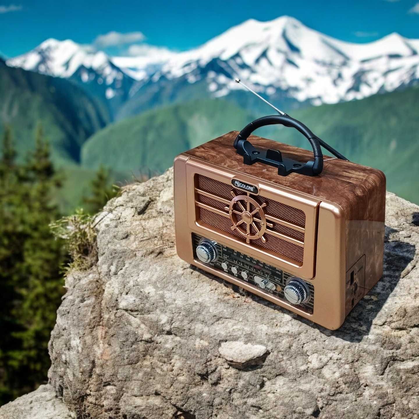 Radio RETRO przenośne SOLARNE głośnik bluetooth akumulator usb