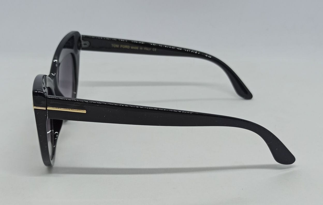 Tom Ford TF0523 очки женские лисички черные градиент с золотым лого