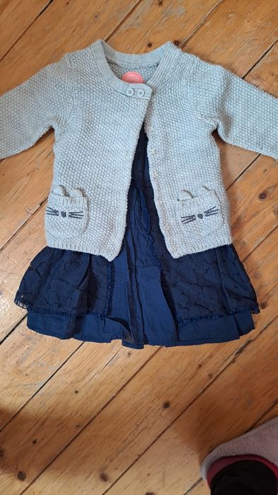 Sukienka dziewczęca że sweterkiem, rozm.92