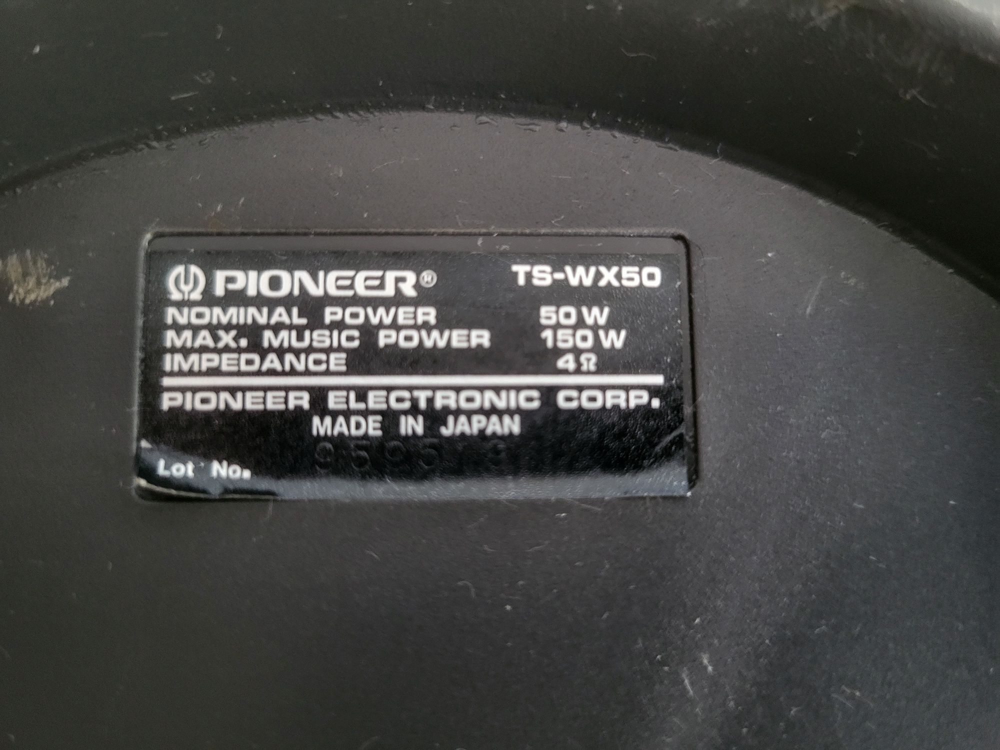 Pioneer TS-WX50 Tuba w koło zapasowe