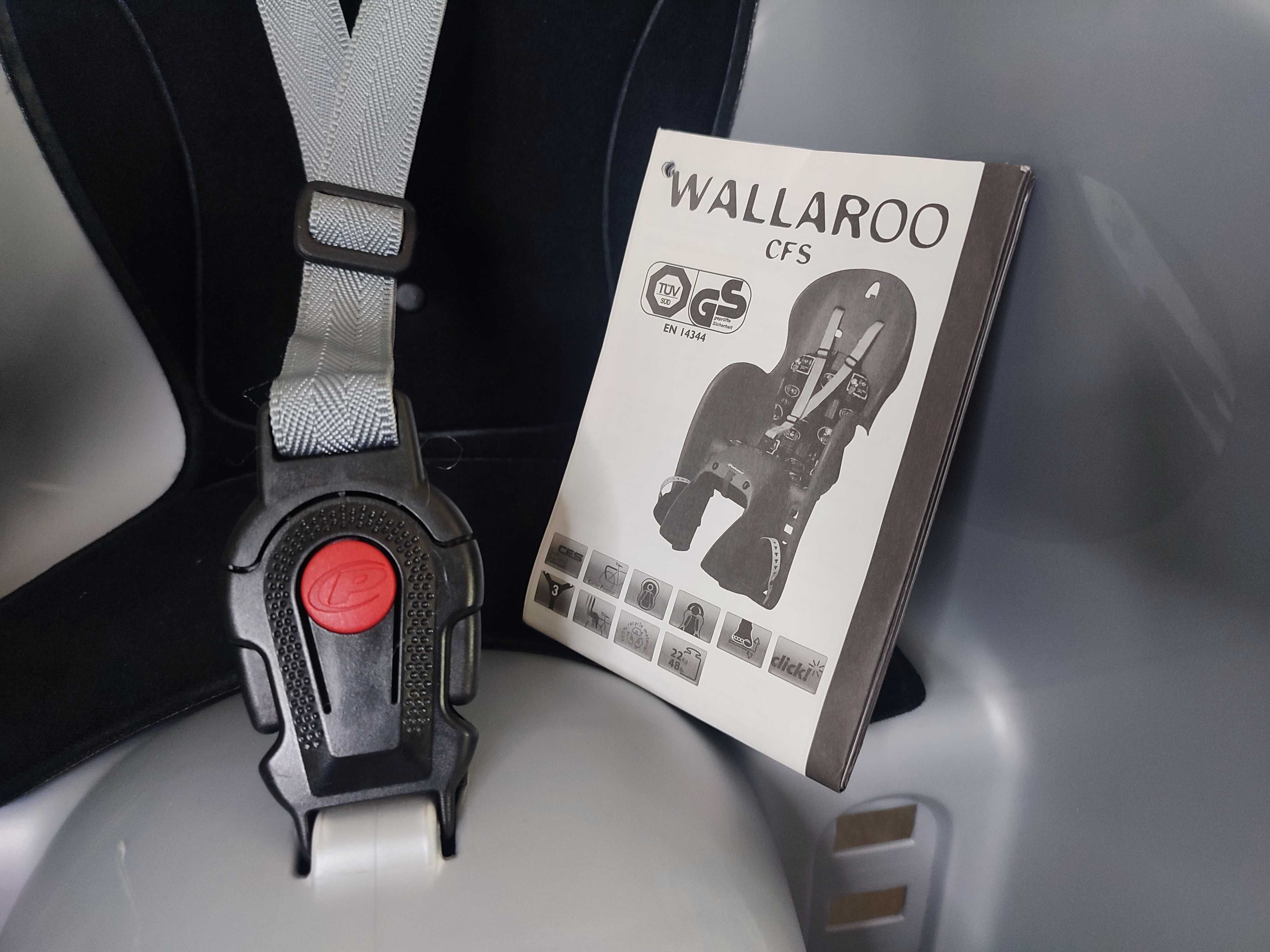 Новое детское велокресло Polisport Wallaroo CFS (на багажник) + шлем