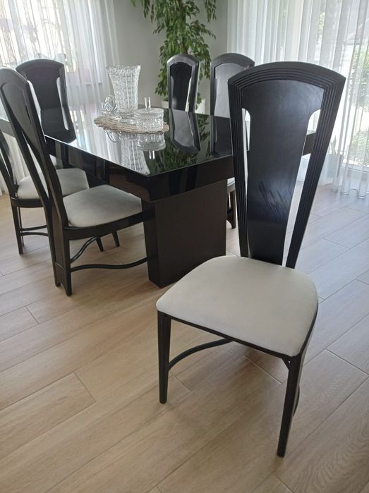 Conjunto de 6 Cadeiras de Sala de Jantar — Elegantes e Confortáveis