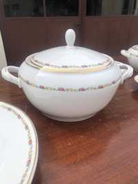 Porcelana vintage PRL waza do zupy z zestawem talerzy