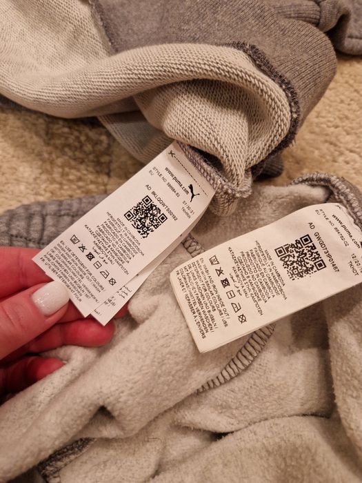 Костюм puma тёплый серого цвета свитшот и штаны