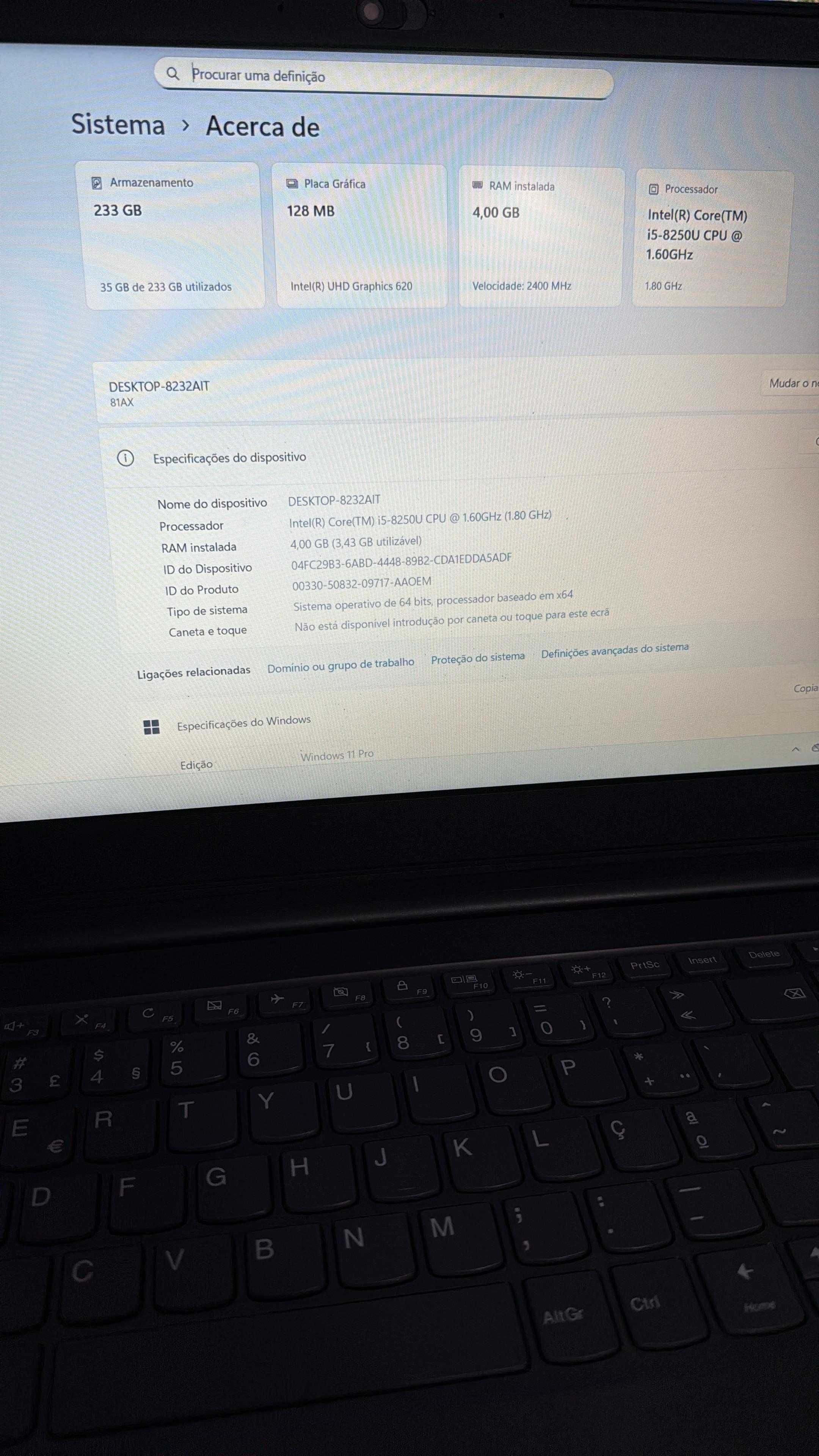 Lenovo Laptop V330-15IKB Type 81AX