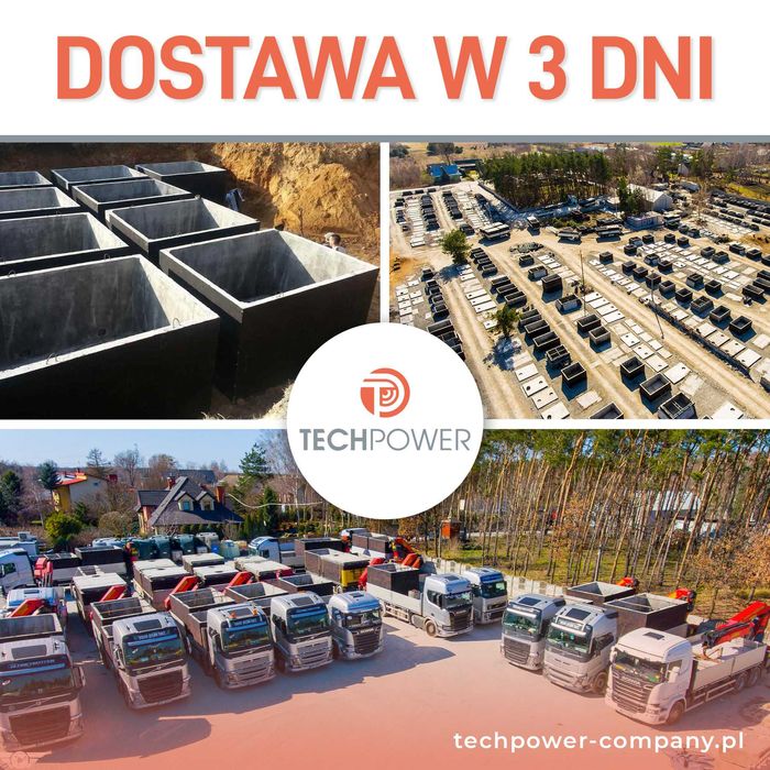 Szambo 4m3 Szamba betonowe zbiorniki zbiornik na deszczówkę  6 8 10 12