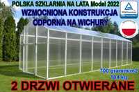 104KG POLSKA PRODUKCJA 2x6 13m2 Szklarnia POLIWĘGLAN Tunel ogrodowy