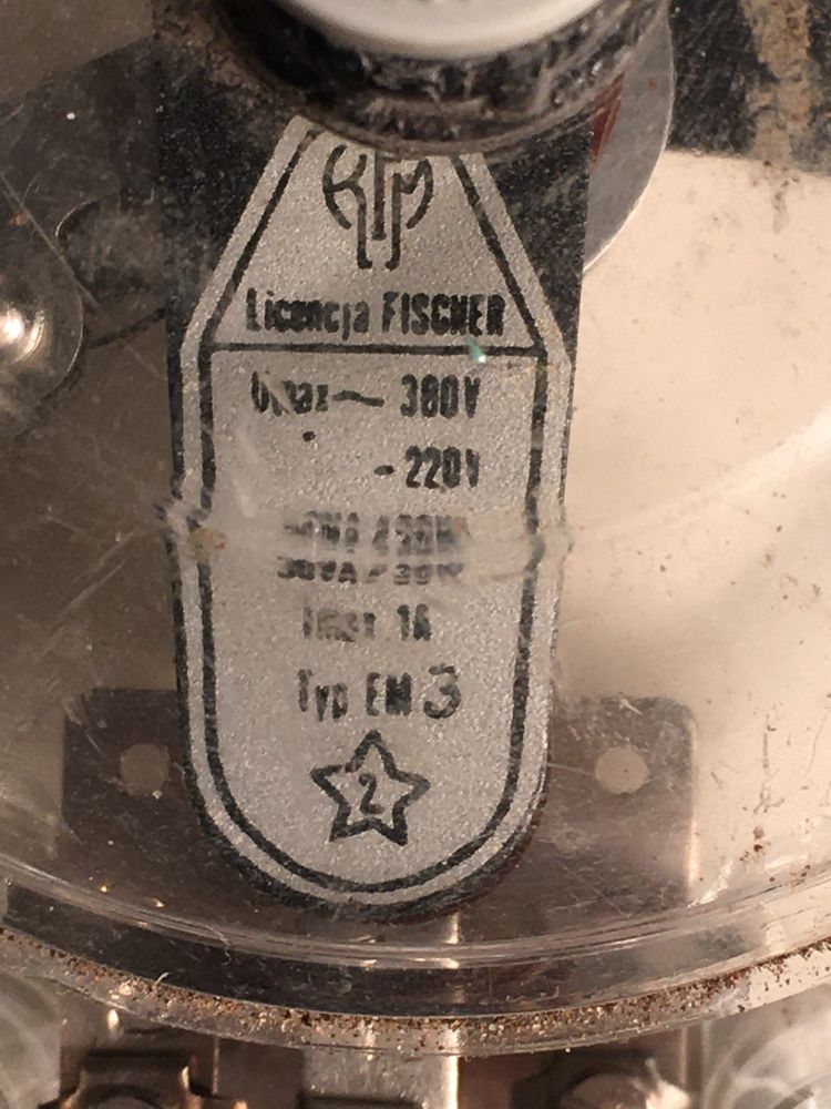 Termometr kontaktowy MERA KFM tarczowy z sondą termoparą, śr 160mm
