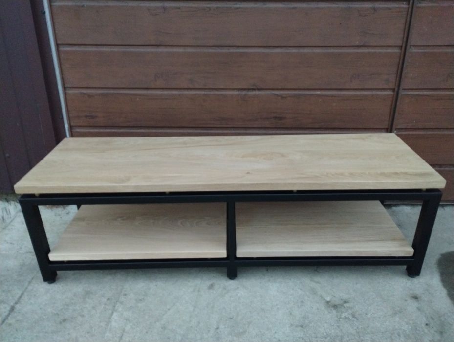 Szafka Rtv audio stolik HiFi regał  dębowy pod sprzęt komoda