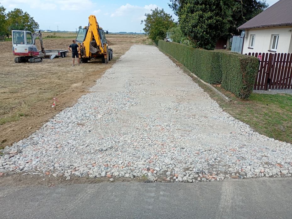 Mielony gruzu  budowa drug dojazdowych