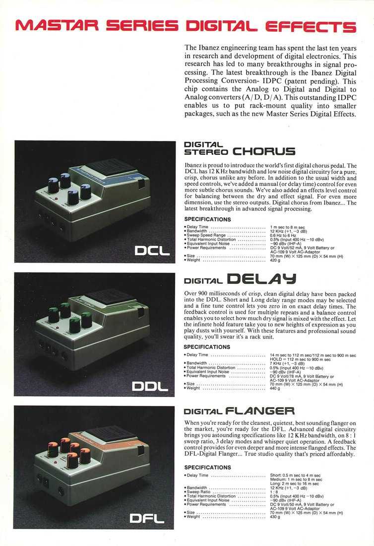 Pedal delay - Ibanez DDL Digital Delay (réplica) • com função hold •