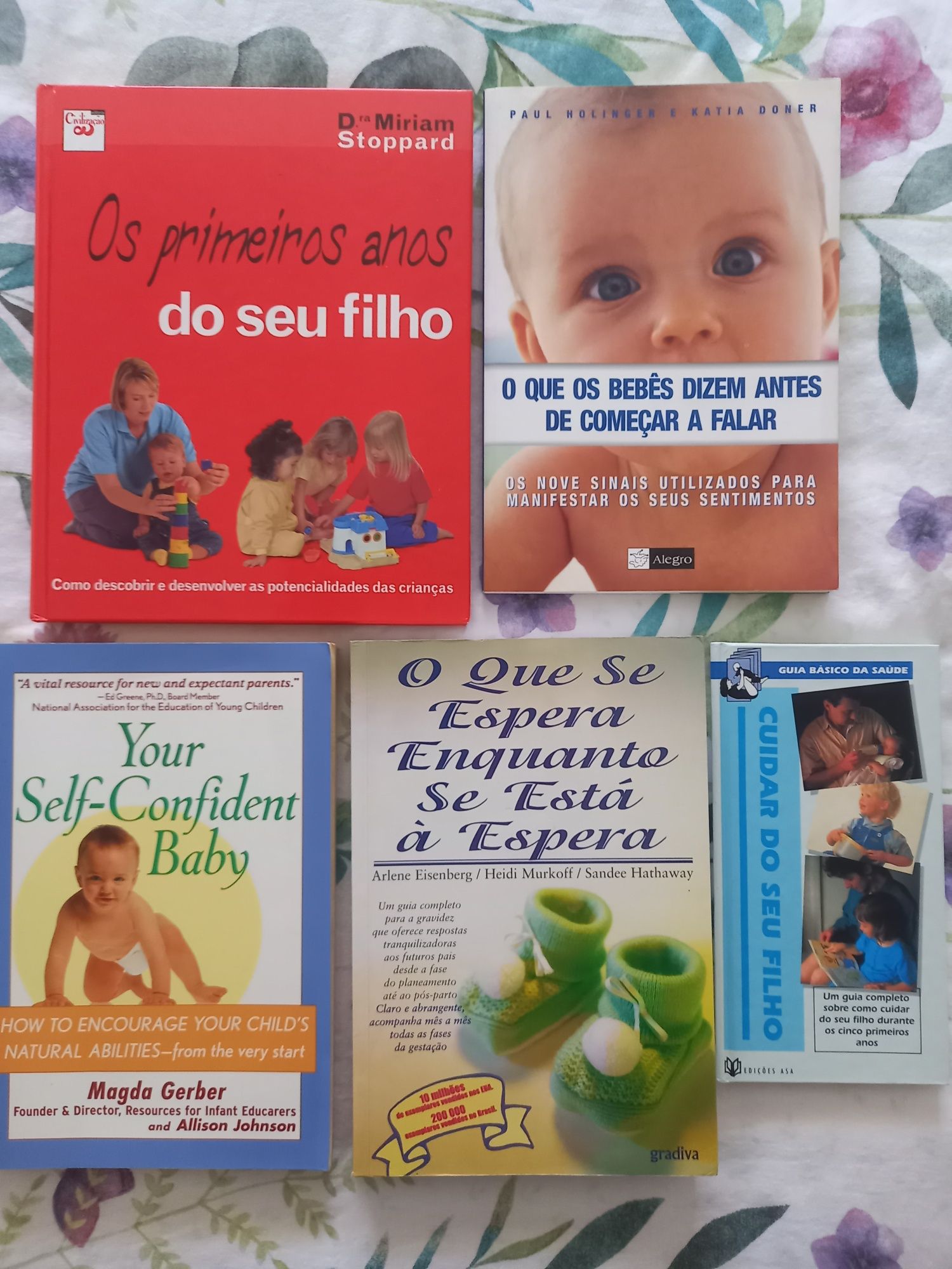 Lote 5 Livros bebés maternidade