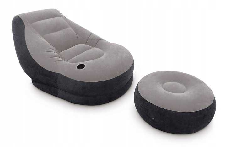 Fotel dmuchany + podnóżek 130 x 99 x 76 cm INTEX 68564