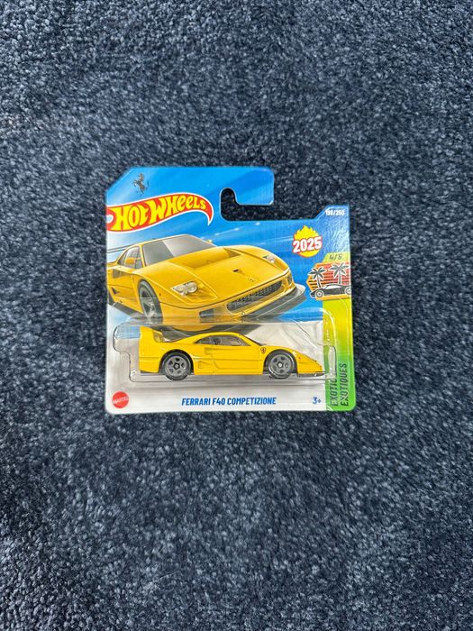 hot wheels ferrari f40 competizione żółte