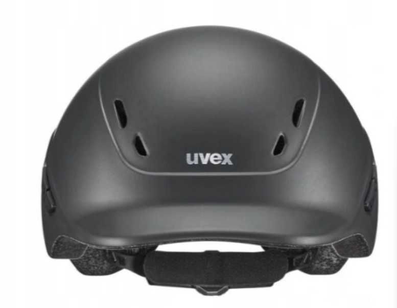 Kask jeździecki dziecięcy Roz 49-54 cm Lekki Bezpieczny Kolor antracyt